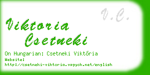 viktoria csetneki business card